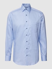 Freizeithemd mit Brusttasche von Eterna Blau / Türkis - 41