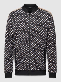 Sweatjacke mit Reißverschluss Modell 'Skiles 64' von BOSS Weiß - 3