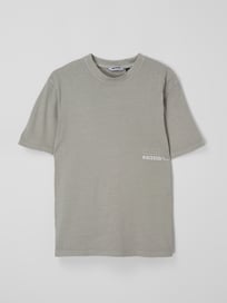 Oversized T-Shirt mit Logo-Prints Modell 'Huntington' von Raizzed Grau / Schwarz - 47