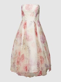 Cocktailkleid mit floralem Muster von Laona Gelb - 46