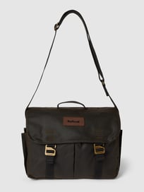 Umhängetasche mit Label-Patch Modell 'ESSENTIAL WAX SATCHEL' von Barbour Grün - 45