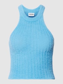 Top in gebreide look, model 'SWEET' van Noisy May Blauw / turquoise - 34