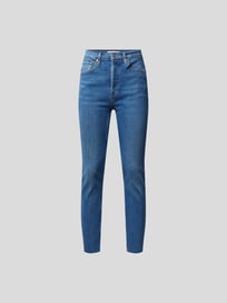 Verkürzte Ultra High Rise Jeans von RE/DONE Blau / Türkis - 9