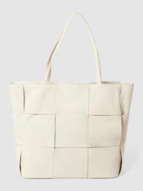 Shopper met all-over motief, model 'MEERI' van Marc O'Polo Wit - 48