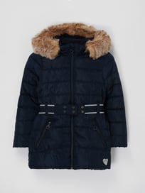Steppmantel mit Webpelz  von s.Oliver RED LABEL Blau / Türkis - 19