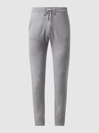 Lounge-Hose aus Wollmischung von s.Oliver RED LABEL Grau / Schwarz - 24