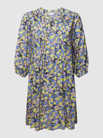 PLUS SIZE knielange tuniekjurk van viscose, model 'Merla' van Fransa Plus Paars - 44