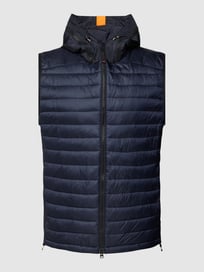 Steppweste mit Label-Detail Modell 'CASAN' von FIRE + ICE Blau / Türkis - 20