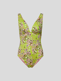 Badeanzug mit Allover-Muster von Emilio Pucci Grün - 33
