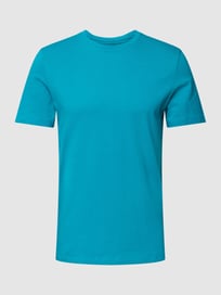 T-shirt met logostitching van s.Oliver RED LABEL Blauw / turquoise - 21