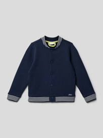 Sweatjack met streepdetails van s.Oliver RED LABEL Blauw / turquoise - 20