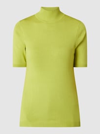 T-Shirt in Strick-Optik mit Rollkragen von Minus Grün - 39