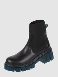 Chelsea Boots aus Leder von INUOVO Grau / Schwarz - 6
