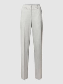 Broek met persplooien, model 'Gabina' van Raffaello Rossi Grijs / zwart - 20
