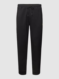Sweatpants mit Label-Stitching Modell 'Hadiko' von BOSS Green Grau / Schwarz - 14