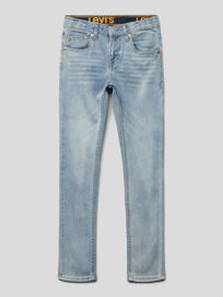 Skinny fit jeans met labelpatch van Levi’s® Kids Blauw / turquoise - 1
