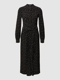 Midi-jurk met all-over motief, model 'VALEESIA' van Lauren Ralph Lauren Grijs / zwart - 42