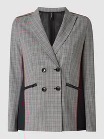 Blazer met glencheck-motief  van Marc Cain Grijs / zwart - 28