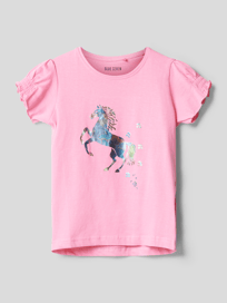 T-shirt met motiefprint van Blue Seven Roze - 36