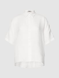 Blouse van puur linnen met streepmotief, model 'MELANIA' van ECOALF Wit - 9