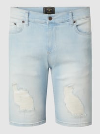 Jeansshorts mit Stretch-Anteil  von SIK SILK Blau / Türkis - 5