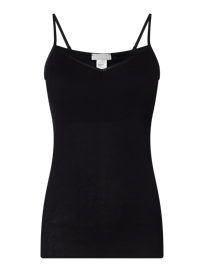 Onderhemd van gemerceriseerd katoen - gewatteerd, model 'Cotton Seamless' van Hanro Grijs / zwart - 34