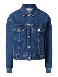 Jeansjacke aus Baumwolle Modell 'Mabel' von Mango Blau / Türkis - 1