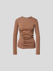 Longsleeve mit Knopfleiste von Paco Rabanne Braun - 28