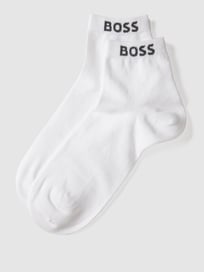 Sokken met labelprint in een set van 2 paar van BOSS Wit - 2
