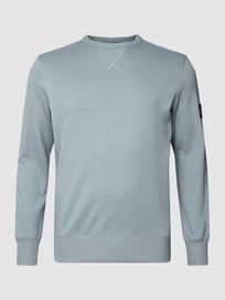 PLUS SIZE Sweatshirt mit Label-Patch von Calvin Klein Jeans Plus Grau / Schwarz - 16