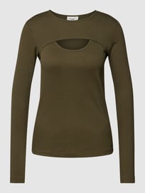 Longsleeve mit Cut Out von Marc O'Polo Denim Grün - 5