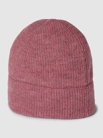 Beanie mit Strukturmuster in Ripp-Optik von Christian Berg Woman Lila - 9