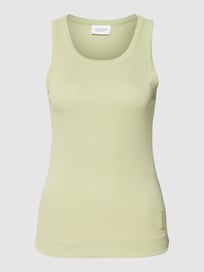 Tanktop in Ripp-Optik von comma Casual Identity Grün - 8