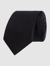 Krawatte aus reiner Seide (6 cm) von Monti Grau / Schwarz - 27