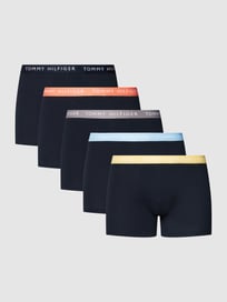 Trunks mit Logo-Stitching im 5er-Pack von Tommy Hilfiger Blau / Türkis - 39