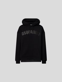Oversized Hoodie mit Brand-Print von Dsquared2 Grau / Schwarz - 2