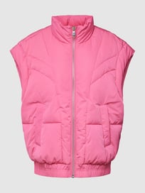 Steppweste mit Stehkragen Modell 'Over Crinkle' von s.Oliver RED LABEL Rosa - 39
