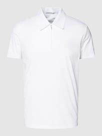 Poloshirt mit Reißverschluss Modell 'Laron' von Tiger Of Sweden Weiß - 27