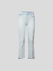 Mid Rise cropped Jeans im Slim Fit von Mother Blau / Türkis - 4