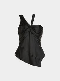 Drapiertes Top von Jonathan Simkhai Grau / Schwarz - 13