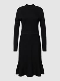 Kleid in Strick-Optik von ROBE LÉGÈRE Grau / Schwarz - 19