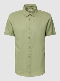 Regular fit vrijetijdsoverhemd in design met korte mouwen van Esprit Groen - 12