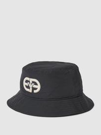 Vissershoedje met labelstitching, model 'Buckethat EA Logo' van Emporio Armani Blauw / turquoise - 37