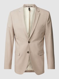 Slim fit 2-knoops colbert met reverskraag, model 'LIAM' van Selected Homme Bruin - 23