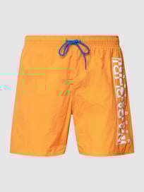 Badehose mit Label-Print von Napapijri Orange - 23