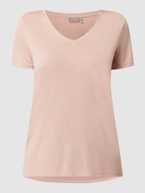 T-Shirt mit V-Ausschnitt von Fransa Rosa - 24