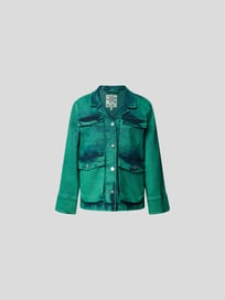 Jeansjacke mit Pattentaschen von BAUM & PFERDGARTEN Grün - 36