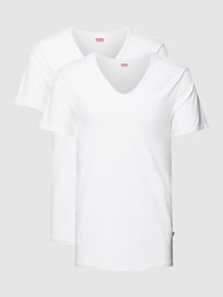 T-Shirt mit Label-Detail im 2er-Pack von Levi's® Weiß - 34