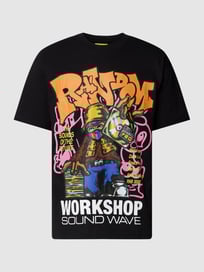 T-Shirt mit Motiv-Print Modell 'SOUNDWAVE' von MARKET Grau / Schwarz - 9