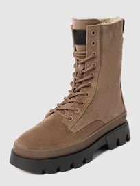 Veterboots met labelpatch van Marc O'Polo Bruin - 7